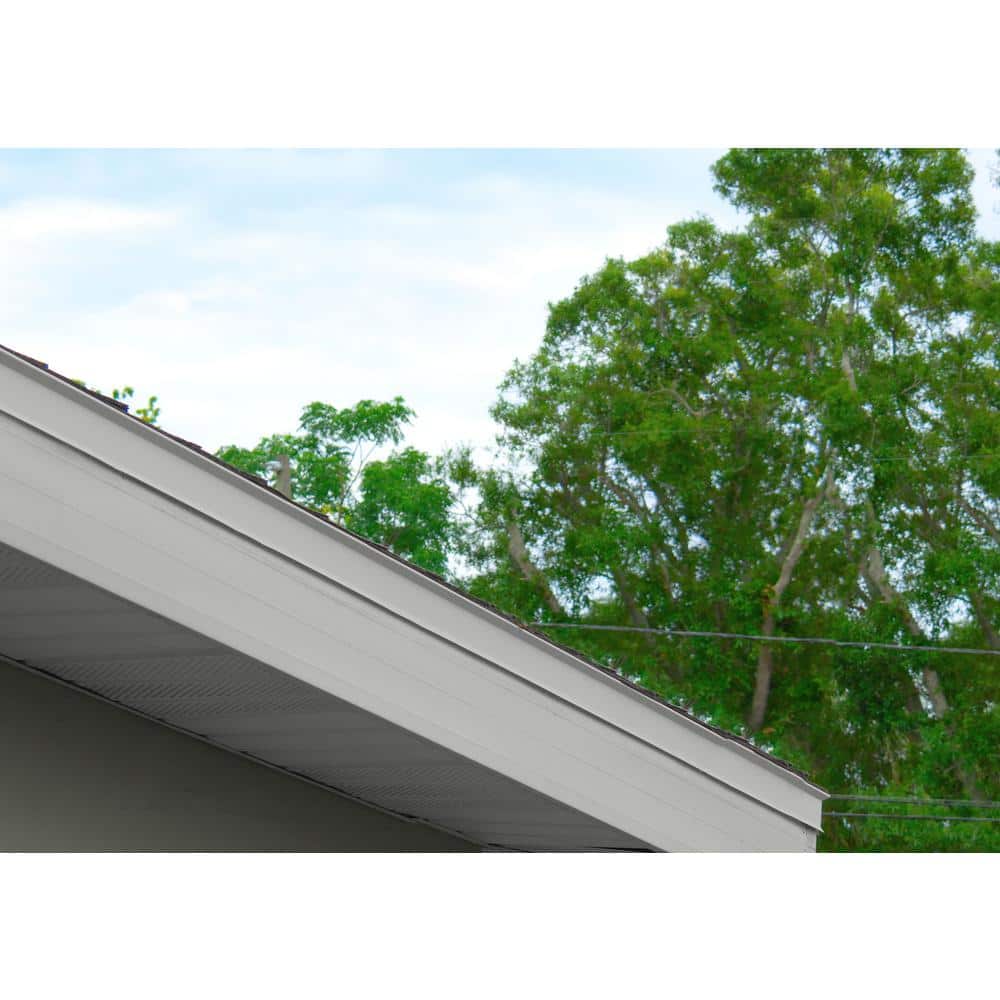 White Galvanized Drip Edge Flashing, 28-Gauge, 2 in. x 3 in. x 10 ft