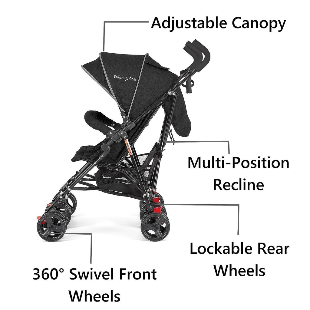Dream on Me Volgo Twin Umbrella Stroller