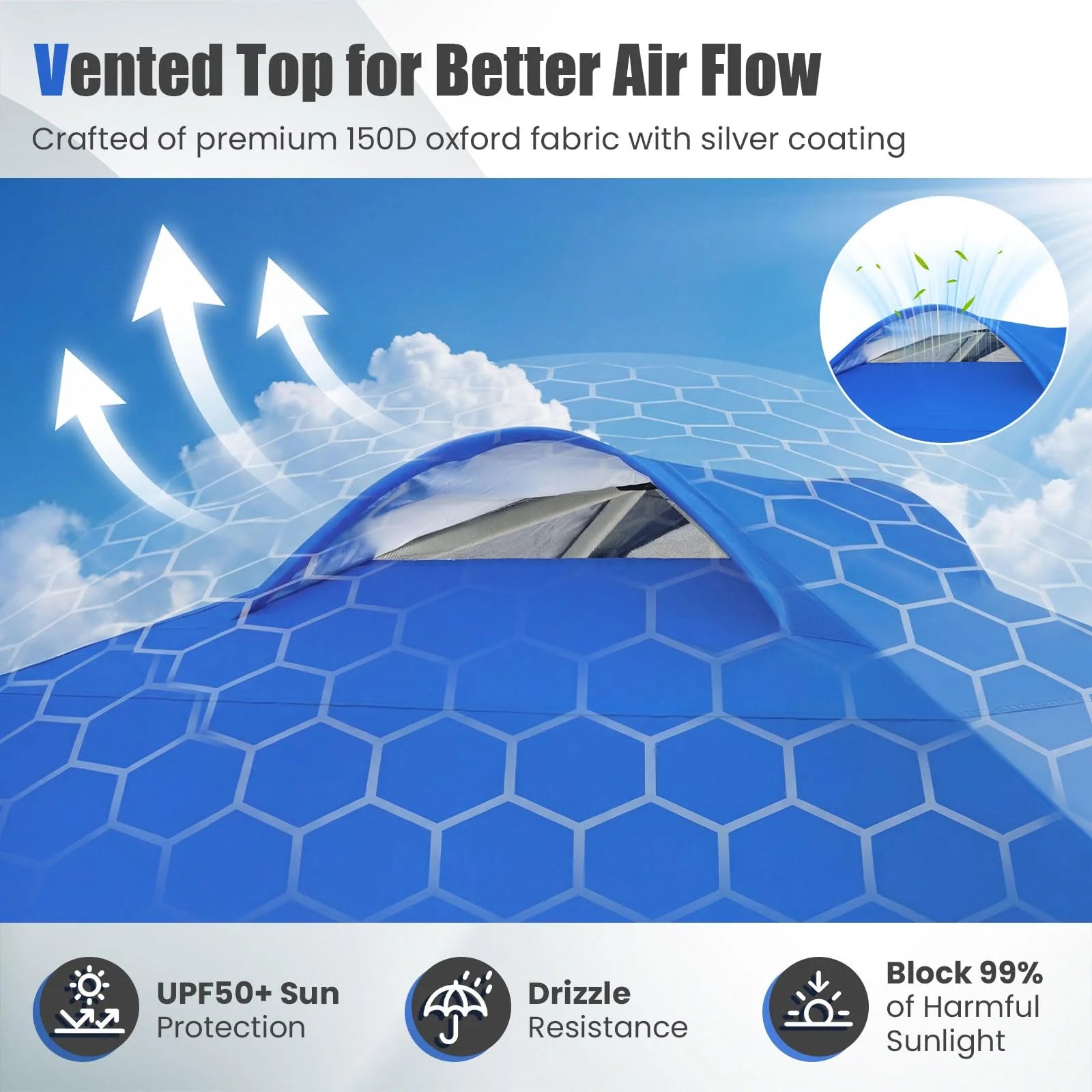 Tangkula 10x10 Ft Pop Up Canopy with Sidewall UPF50+ Commercial Canopy