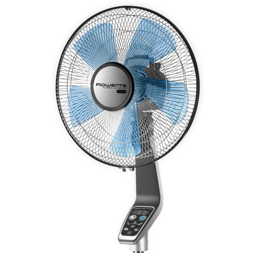 Rowenta Turbo Silence Standing Floor Fan with Remote, 53 in, Portable, 5 Speeds, VU5670