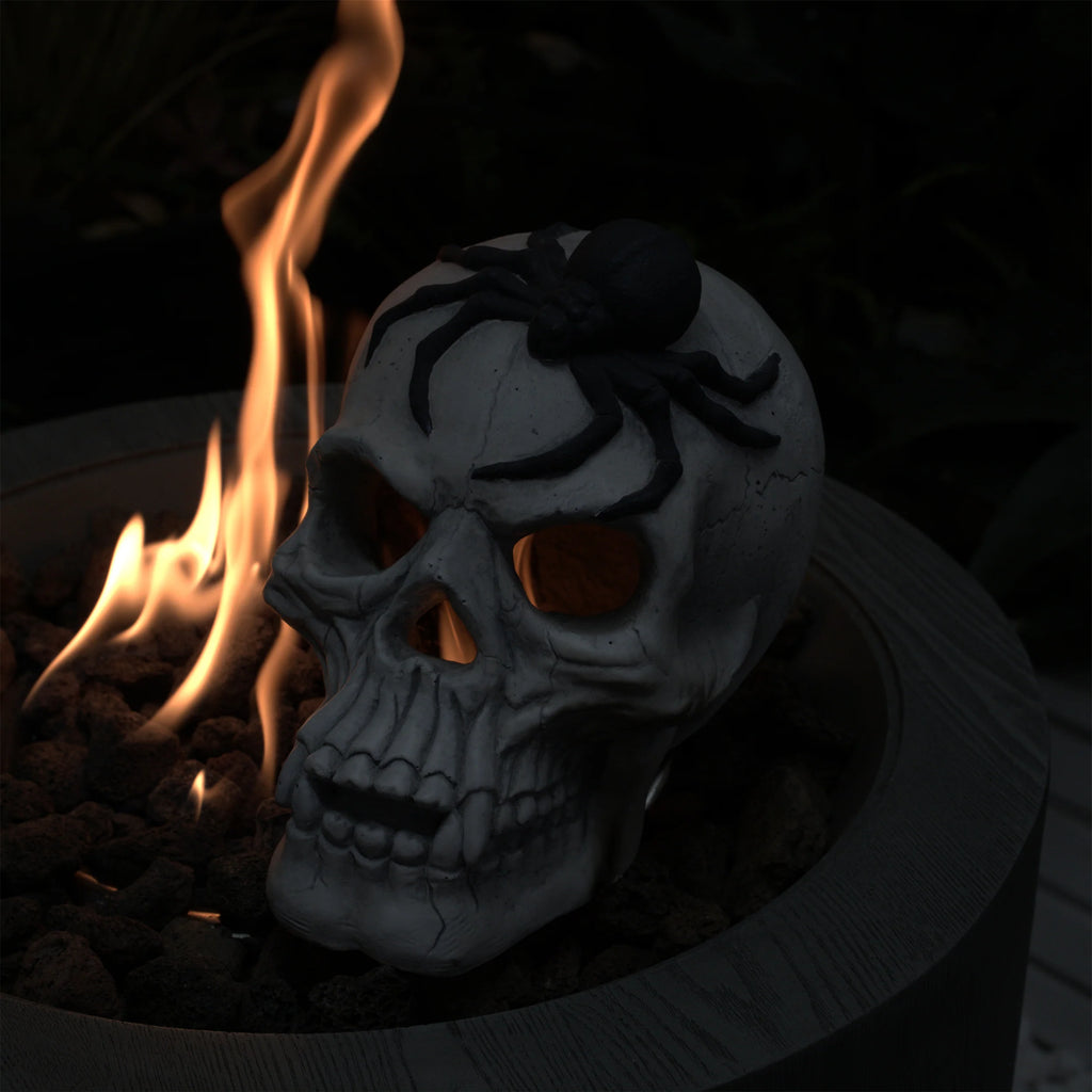 AECOJOY Demon Skull,Suitable for  Outdoor Fireplace and Fire Pit, Halloween Decoration