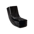 2 in. x 3 in. Black Aluminum Downspout A-Elbow
