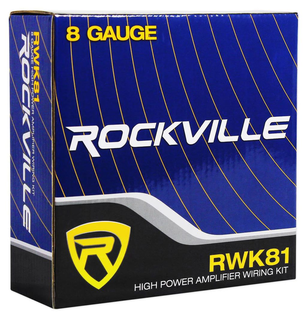Rockville SS10P 10" 800w Slim Under - Seat Powered Car/Truck Subwoofer Sub+Amp Kit
