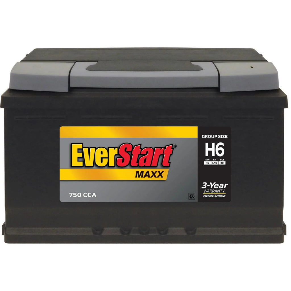 Everstart Maxx Lead Acid Automotive Battery, Group Size H6 / LN3 / 48 12 Volt, 750 CCA 120 RC