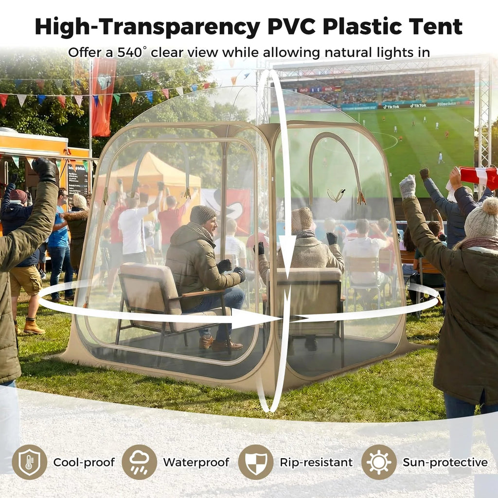 Tangkula All Weather Sports Tent for 2-4 People