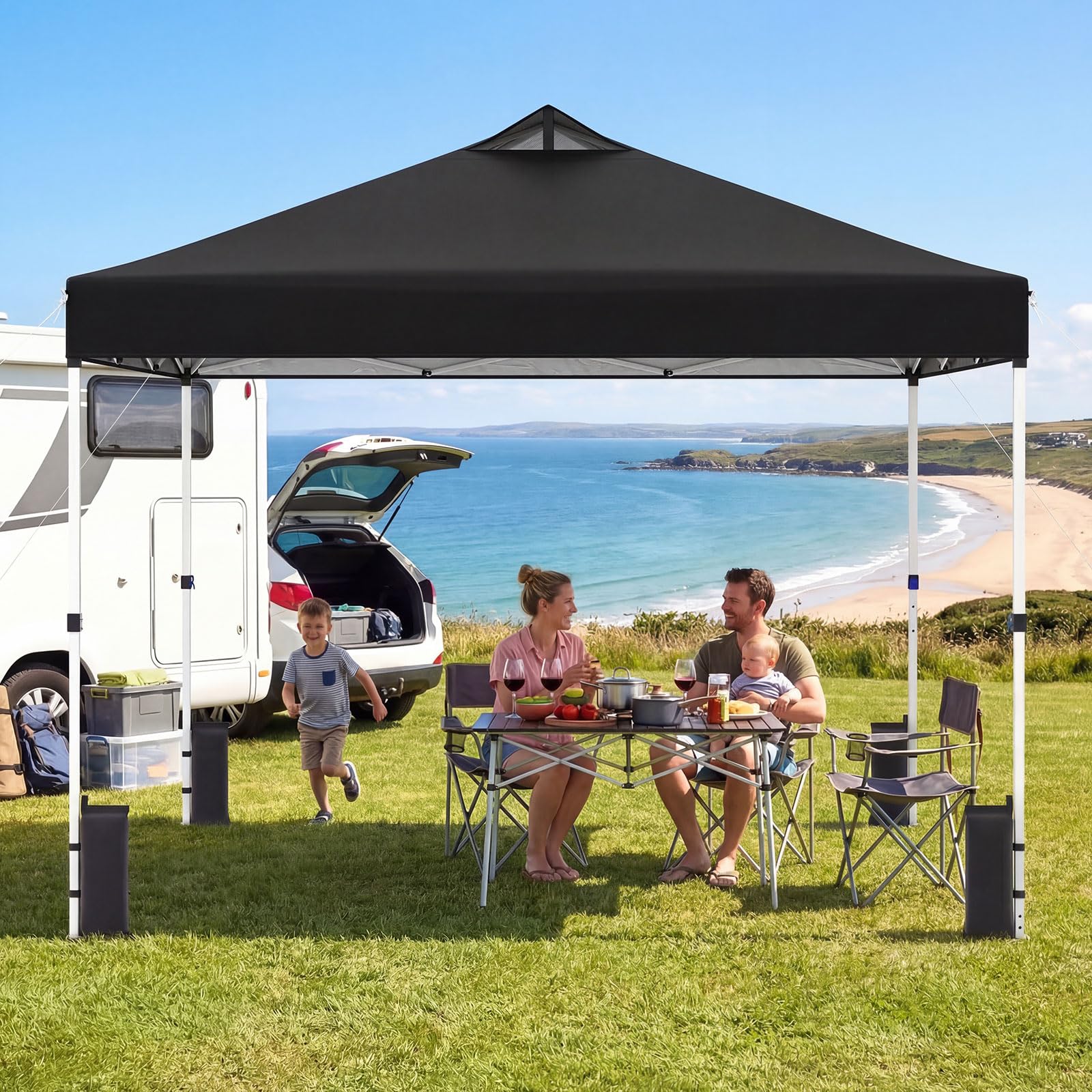 Tangkula 10 x10 Ft Pop Up Canopy with Center Lock