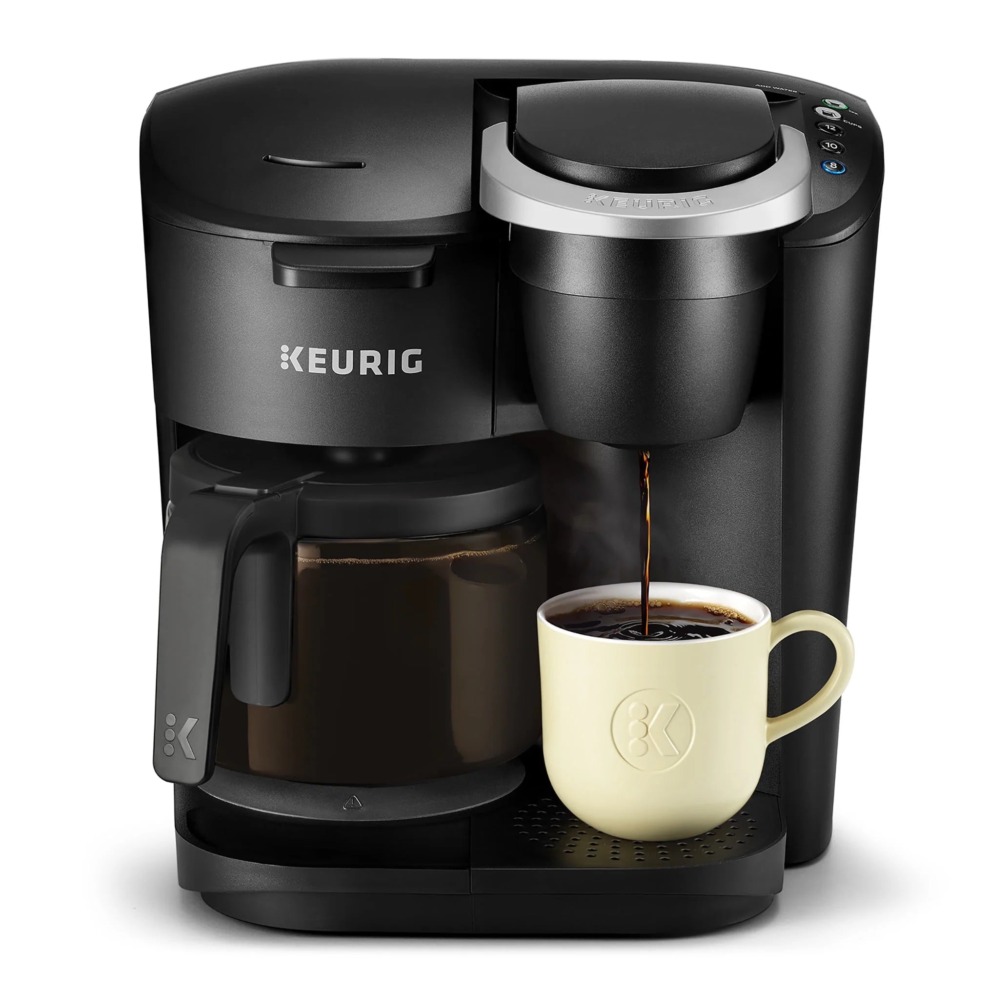 Keurig K - Duo Essentials Black Single - Serve K - Cup Pod Coffee Maker, Black