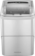 Insignia - 26-lb. Portable Ice Maker - Silver