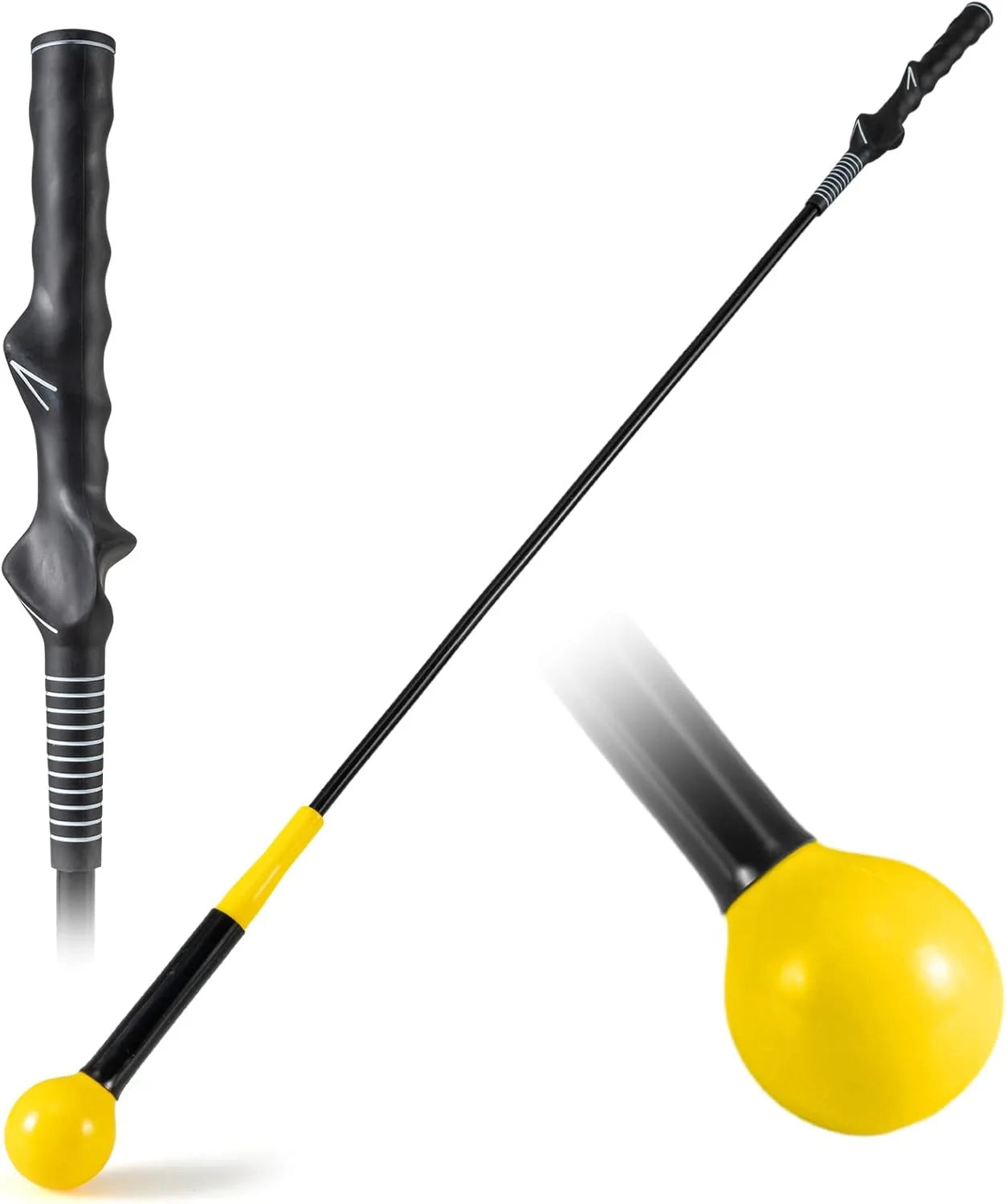 Tangkula Golf Swing Trainer 47"/40"/31.5" Warm-Up Golf Practice Training Aid with Weighted Head for Grip