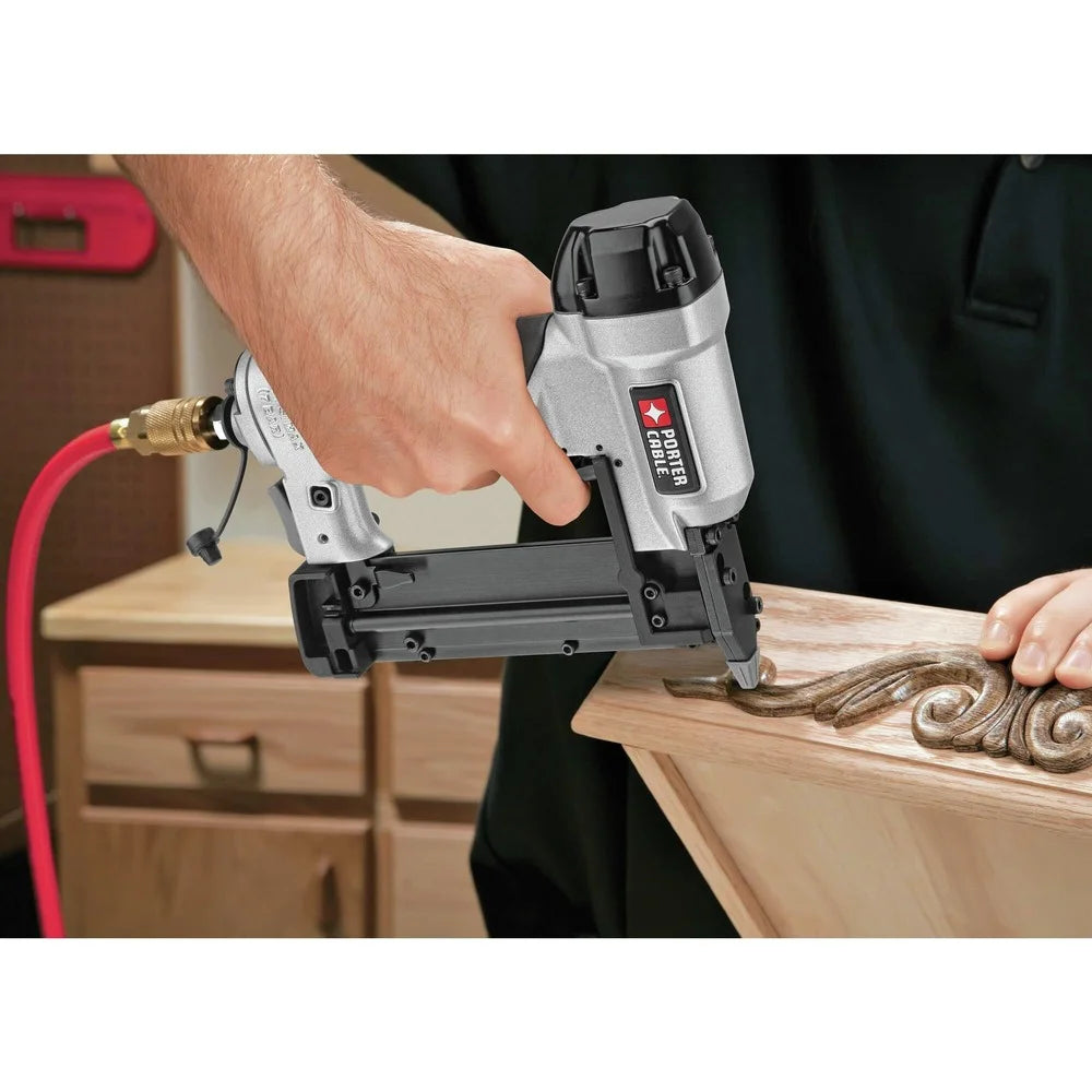 Restored Porter - Cable PCFP3KITR 3 - Piece Nailer and 0.8 HP 6 Gallon Oil - Free Pancake Air Compressor Combo Kit (Refurbished)