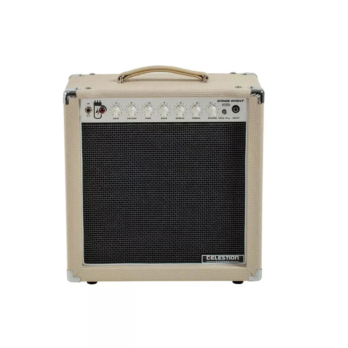 Stage Right by Monoprice 15-Watt 1×12 Guitar Combo Tube Amp with Celestion Speaker and Spring Reverb