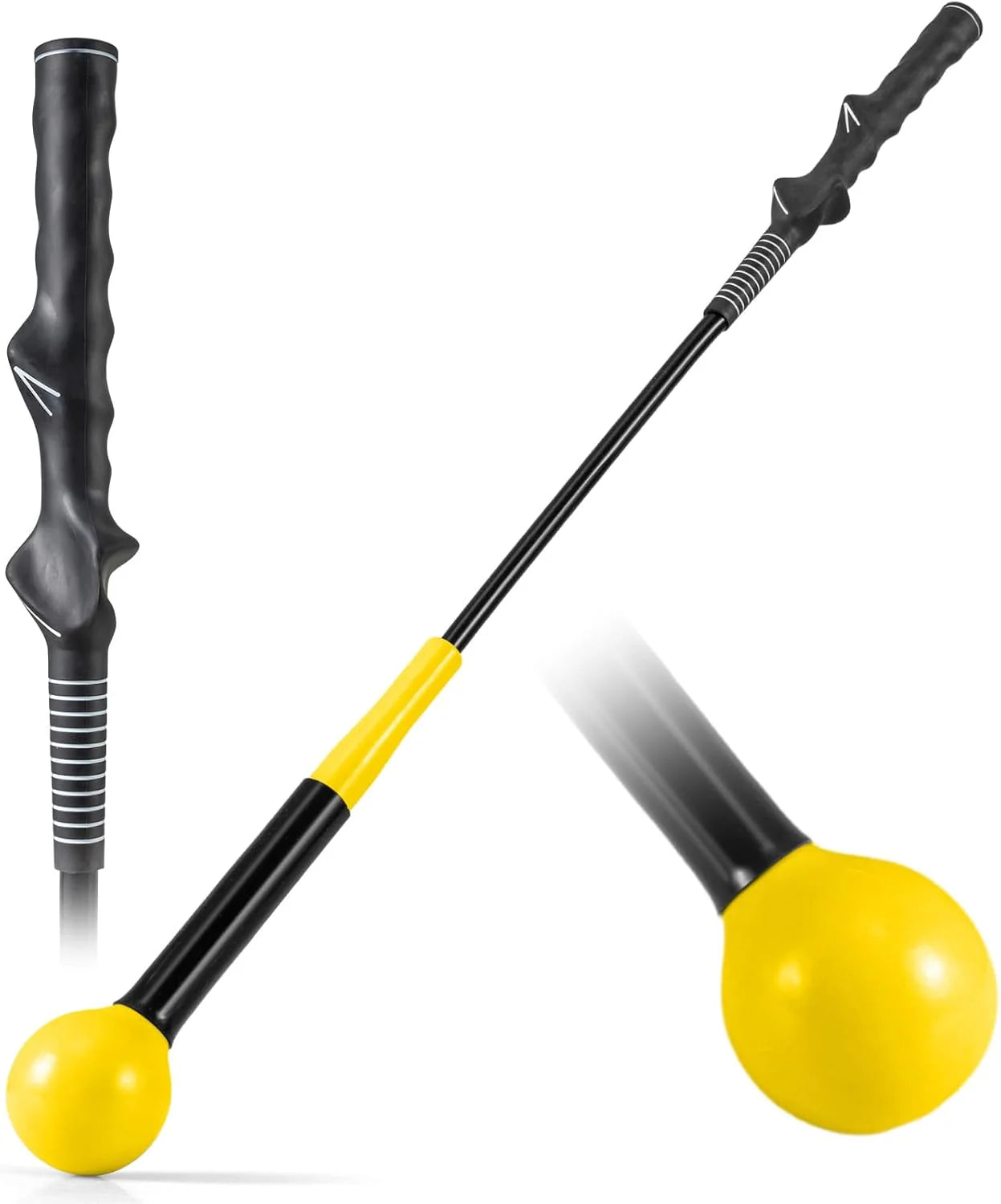 Tangkula Golf Swing Trainer 47"/40"/31.5" Warm-Up Golf Practice Training Aid with Weighted Head for Grip