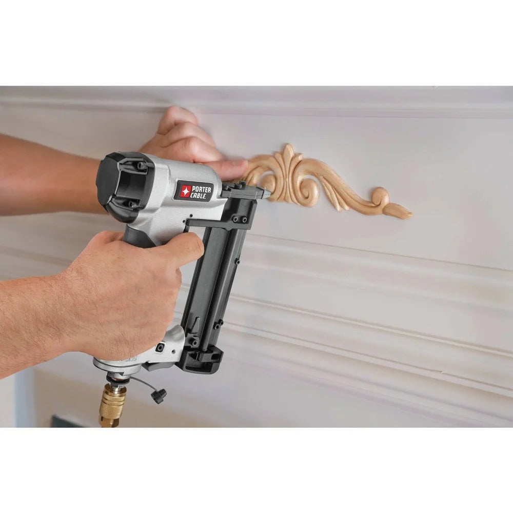 Restored Porter - Cable PCFP3KITR 3 - Piece Nailer and 0.8 HP 6 Gallon Oil - Free Pancake Air Compressor Combo Kit (Refurbished)