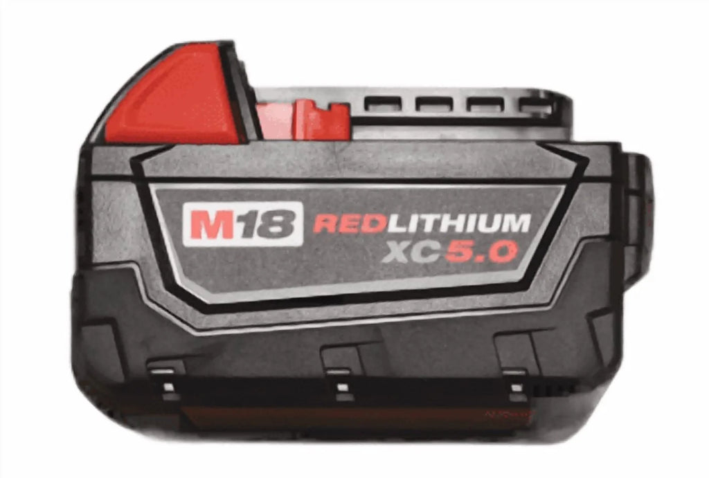 Milwaukee M18 REDLITHIUM XC5.0 Battery Starter Kit - (2) 5.0ah Batteries & M18/M12 Charger, 2.5X Runtime, REDLINK Intelligence, Cold Weather Performance (Model 48 - 59 - 1852B)