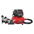 Restored Porter - Cable PCFP3KITR 3 - Piece Nailer and 0.8 HP 6 Gallon Oil - Free Pancake Air Compressor Combo Kit (Refurbished)