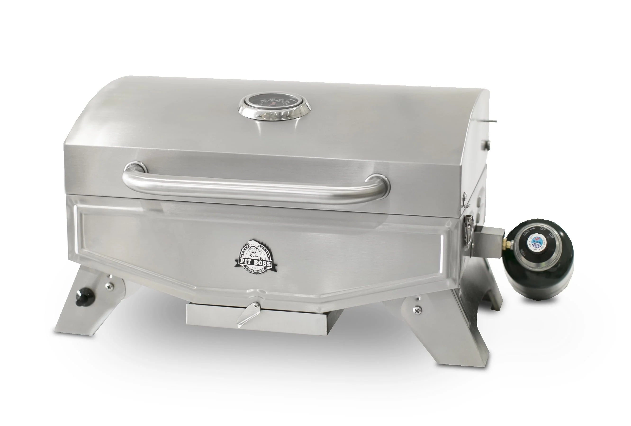 Pit Boss 1 Burner Silver Propane Portable Gas Grill