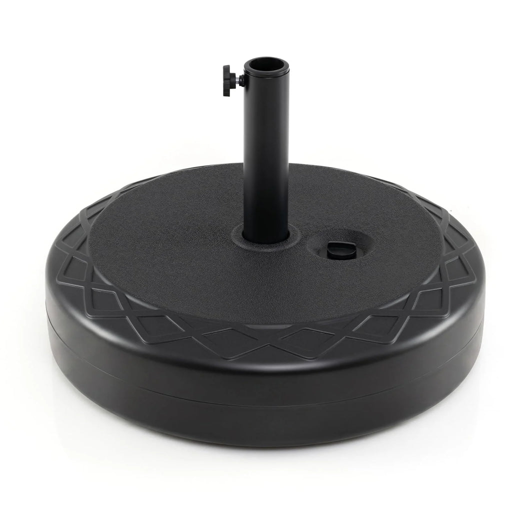 Tangkula 114 lbs Umbrella Base with Handle for 1.5"-1.9" Poles