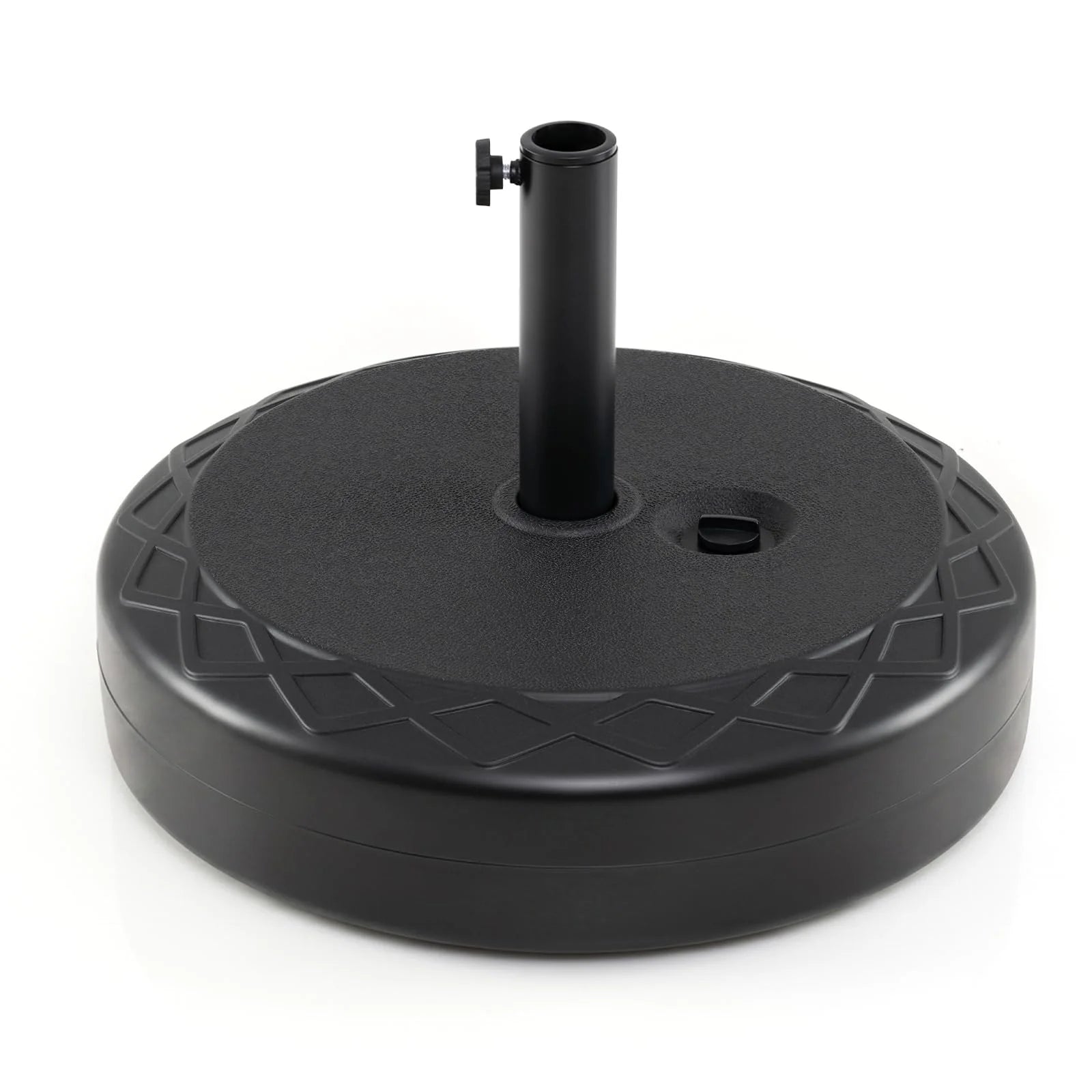 Tangkula 114 lbs Umbrella Base with Handle for 1.5"-1.9" Poles