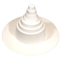 Flashco 1"-6" TPO Universal Conical Pipe Boot Flashing, White (17FCCBT16W)