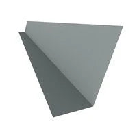 Galvanized Nosing Grip Flashing 28 Gauge 1 in. x 2 in. White (GNG812WH)