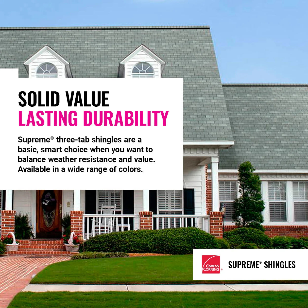 Owens Corning Supreme Estate Gray 3-Tab Asphalt Roof Shingles Bundle (33.3 sq. ft.)