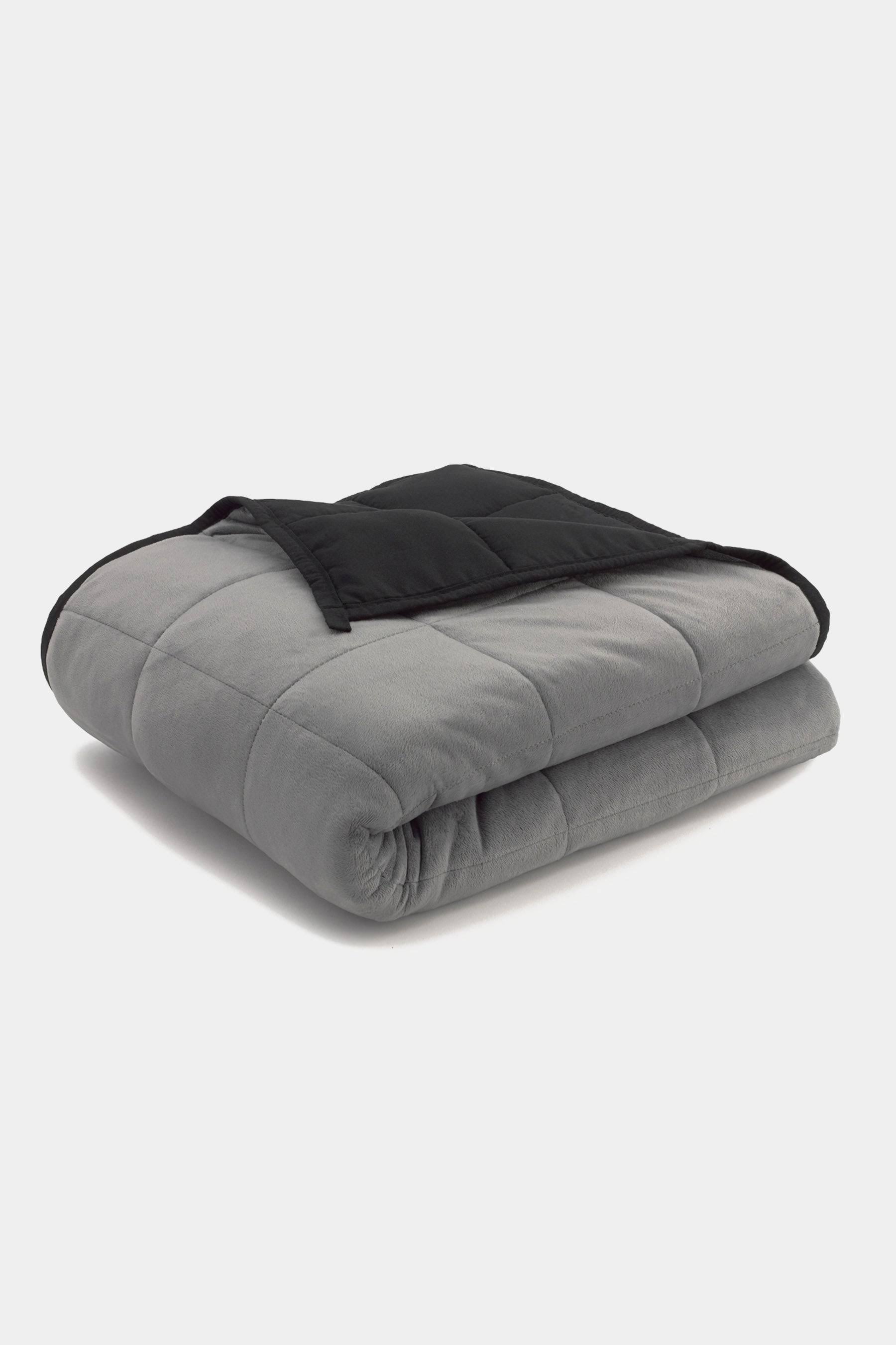 Ella Jayne 20lb Reversible Anti-Anxiety Weighted Blanket - Grey/Grey