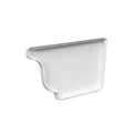 Amerimax Home Products 6 in. White Aluminum K-Style Right End Cap (Right End Cap)