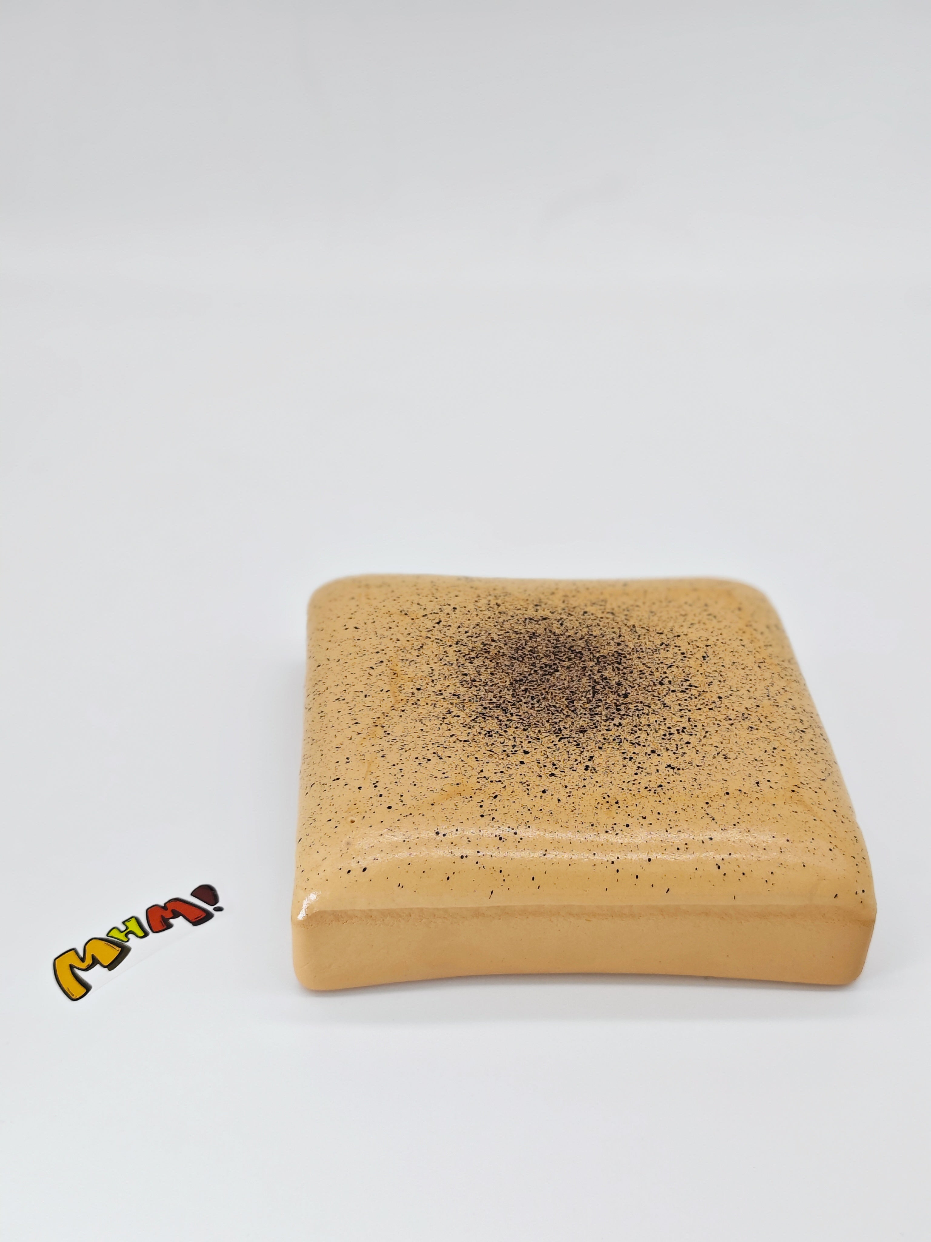 Milk Coffee Sticky Toast Squishy - Taba Style Slow Rising Bread Slice | Scented Sensory Fidget Toy