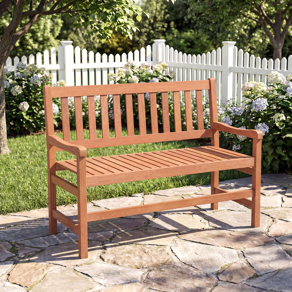 Tangkula 44 Inch Wood Outdoor Garden Bench