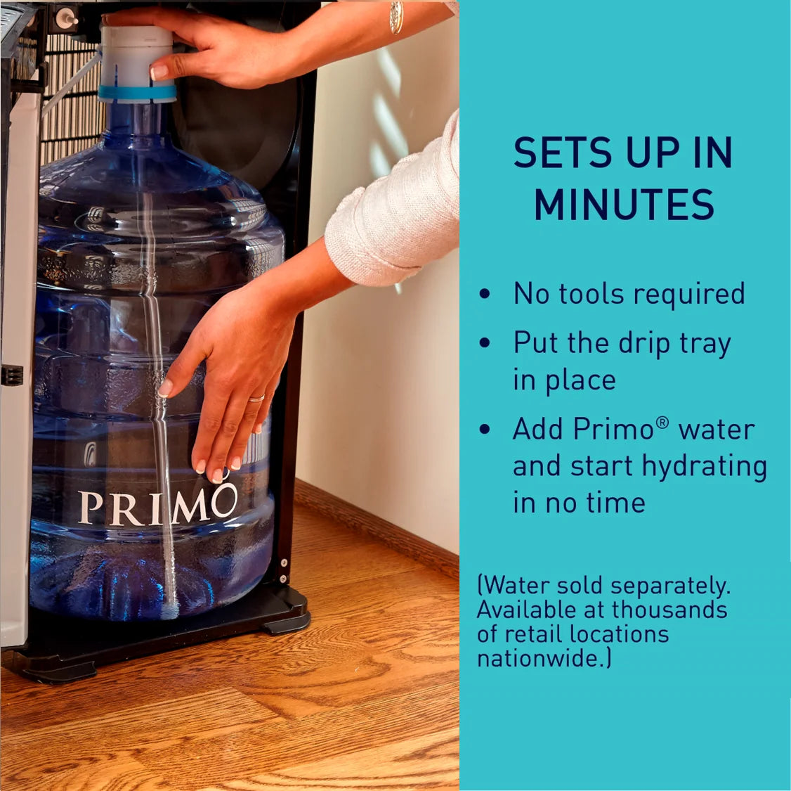 Primo Water® Bottom Loading Pro 2 Temp Water Dispenser with Single - Serve Coffee Maker, Black