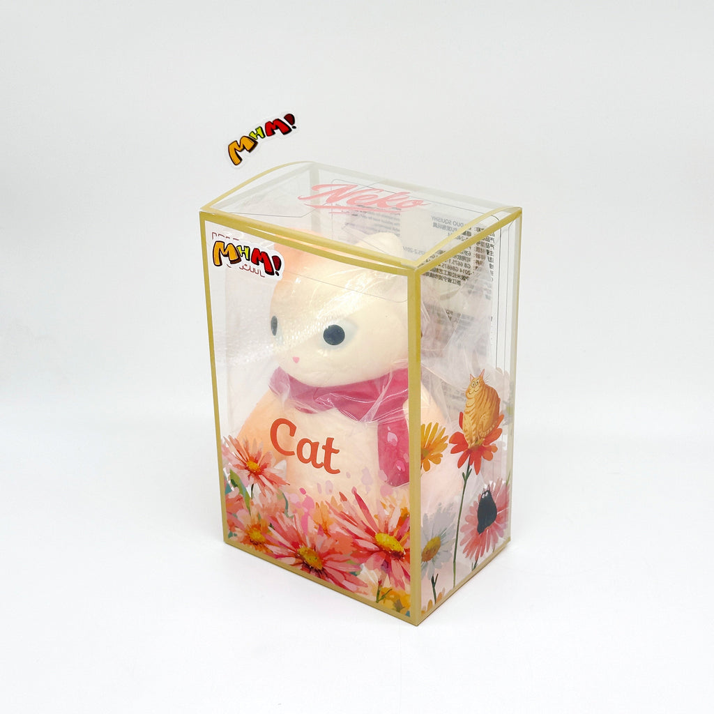🐱🧣 Scarf Kitty Squishy - 4 Cute Cat Styles with Colorful Scarves Slow Rising Stress Relief Toy