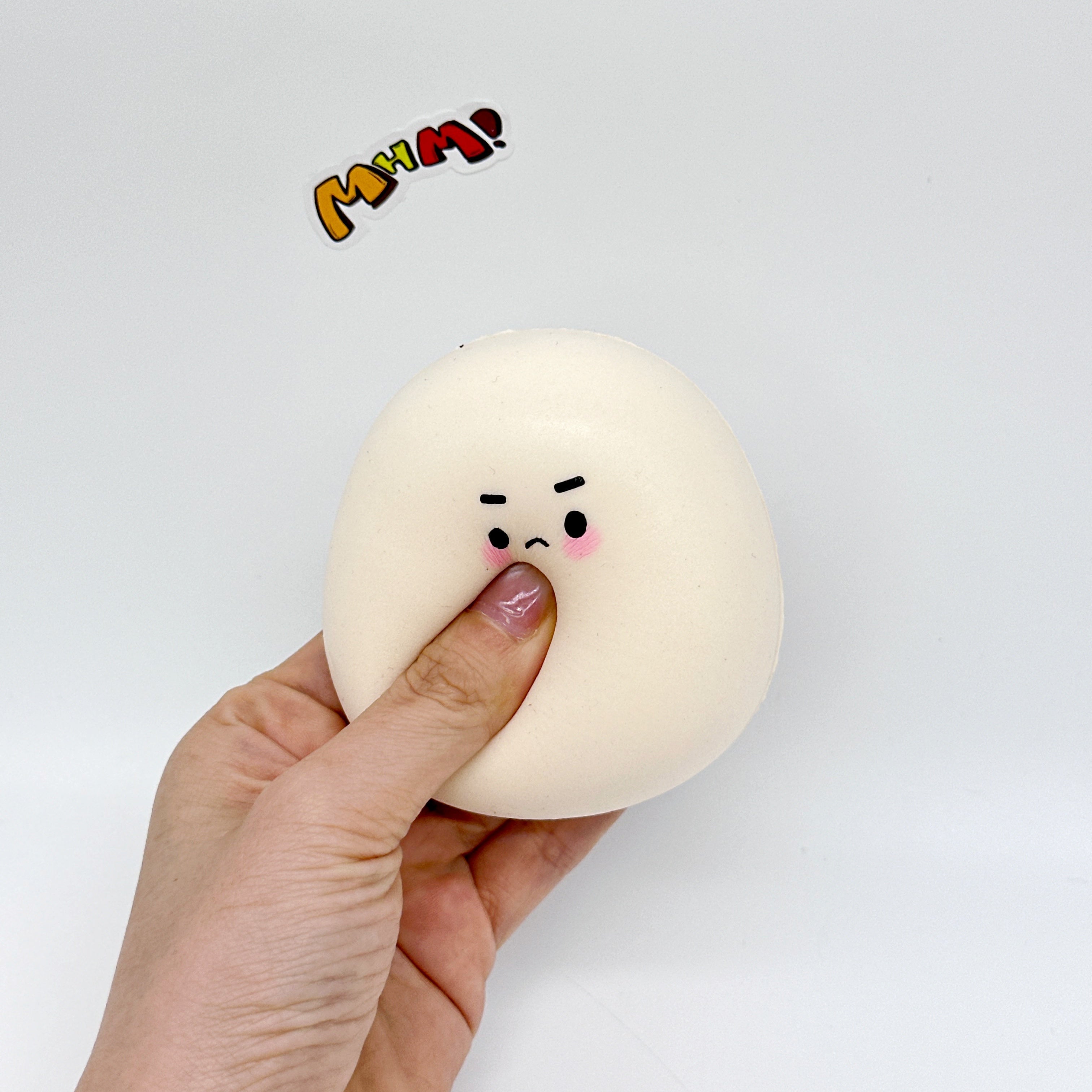 Boiled eggs and raw eggs, gently squish and have fun!