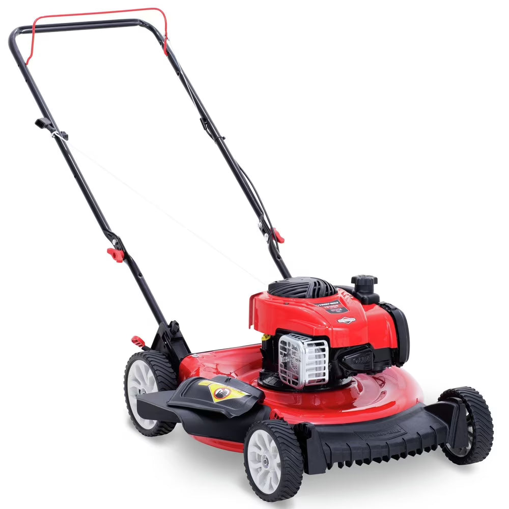 TROY BILT 21 140cc Gas Powered Push Walk - Behind Mower, Triaction Cutting System