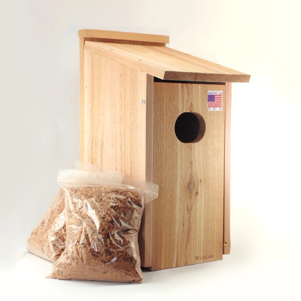 Woodlink Cedar Wood Duck Nesting Box for Wetland Locations, Easy - Open Front, Fully Assembled