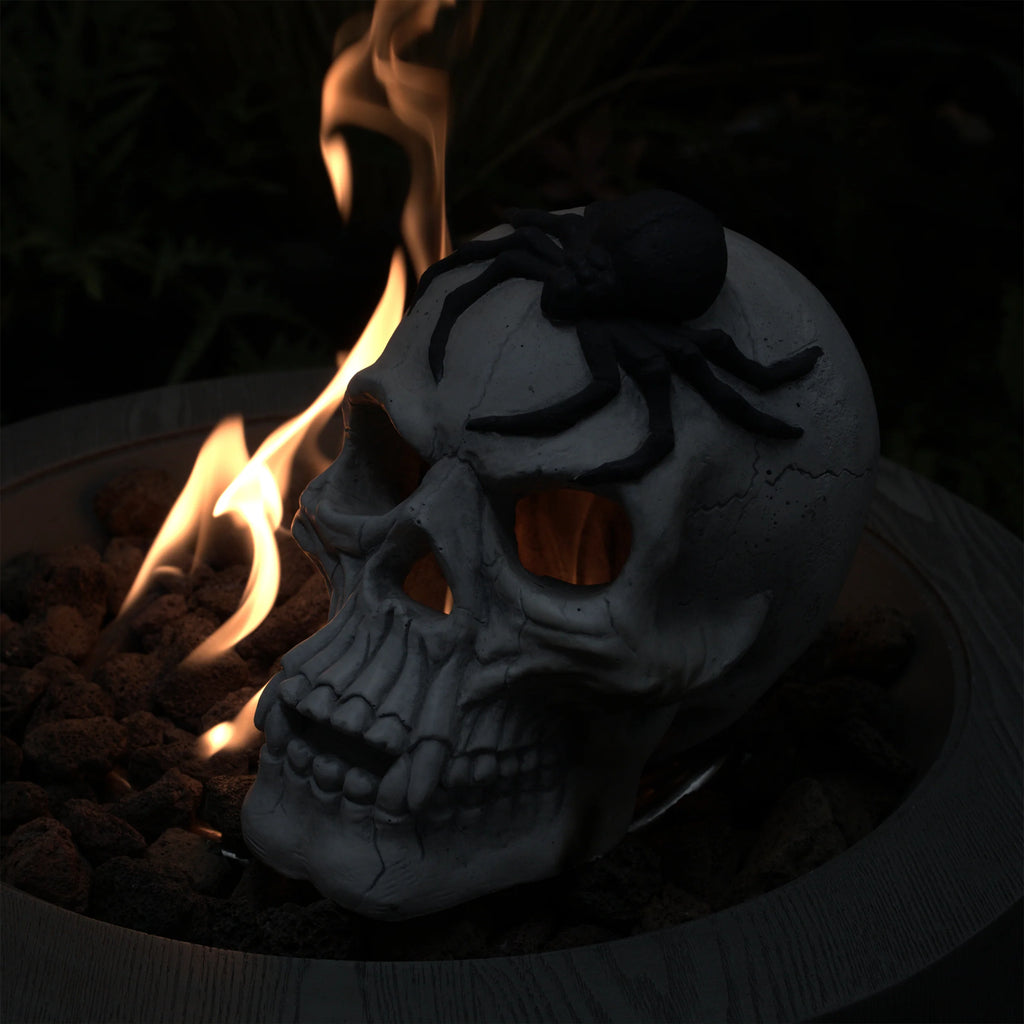 AECOJOY Demon Skull,Suitable for  Outdoor Fireplace and Fire Pit, Halloween Decoration