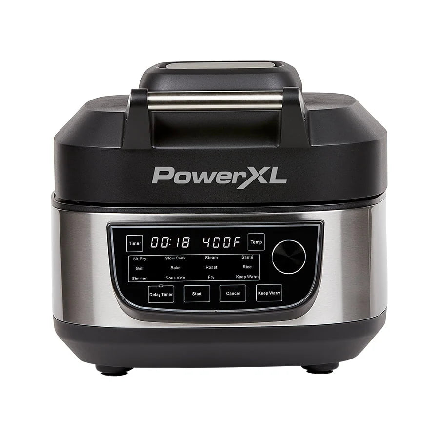 Grill Air Fryer Combo Plus, Indoor Grill / Air Fryer, Stainless Steel