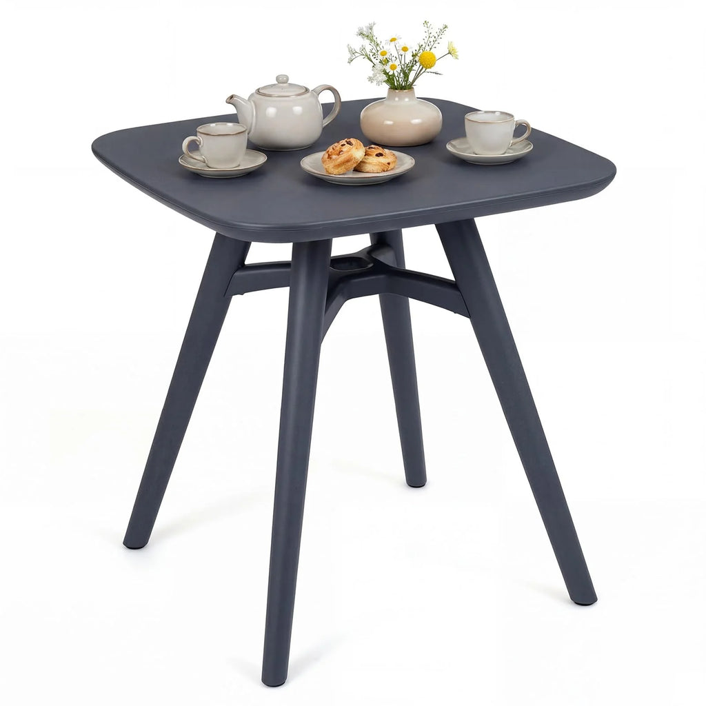 Tangkula 28" Square Outdoor Dining Table Small Compact Outside Furniture