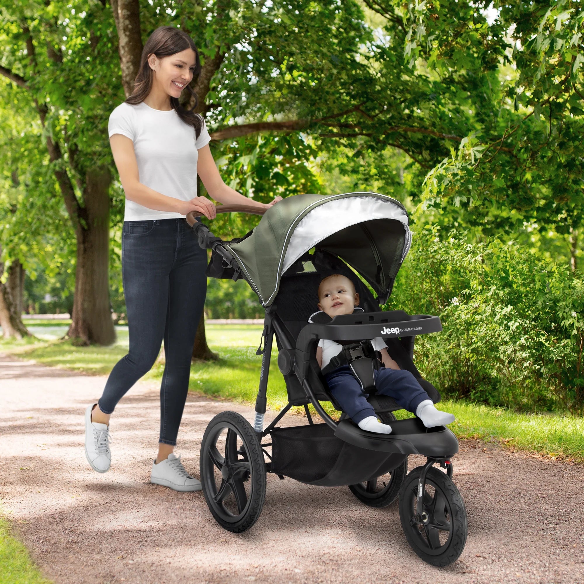 Jeep Turboglyde Jogging Stroller by Delta Children, Black