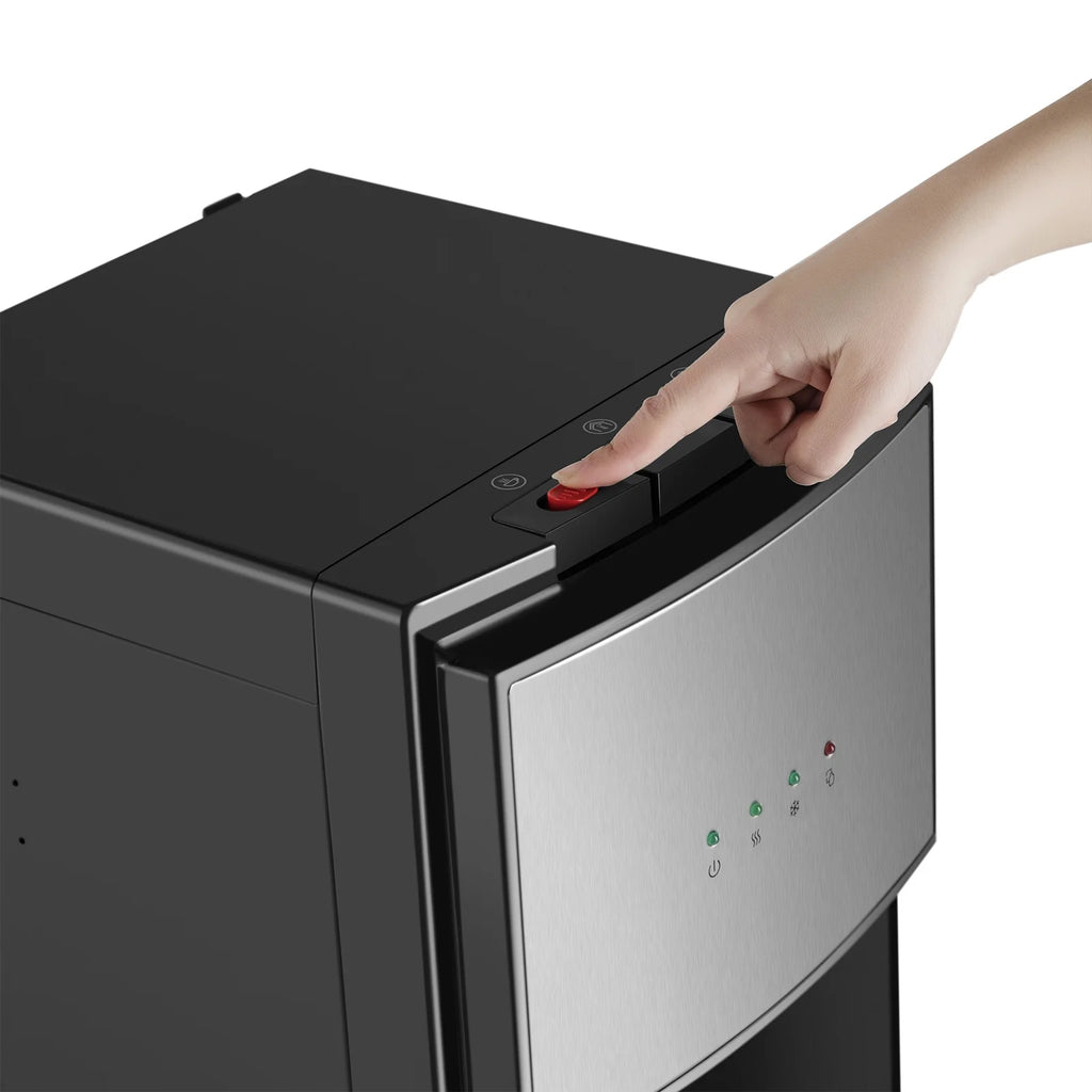 5 Gallon Bottom Loading Water Cooler Dispenser Hot/Cold/Room 3 - Temperature Compressor Cooling with Child Safety Lock