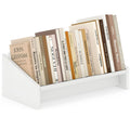 Tangkula Wooden Desktop Bookshelf | Tilting Bookcase Organizer for Magazines