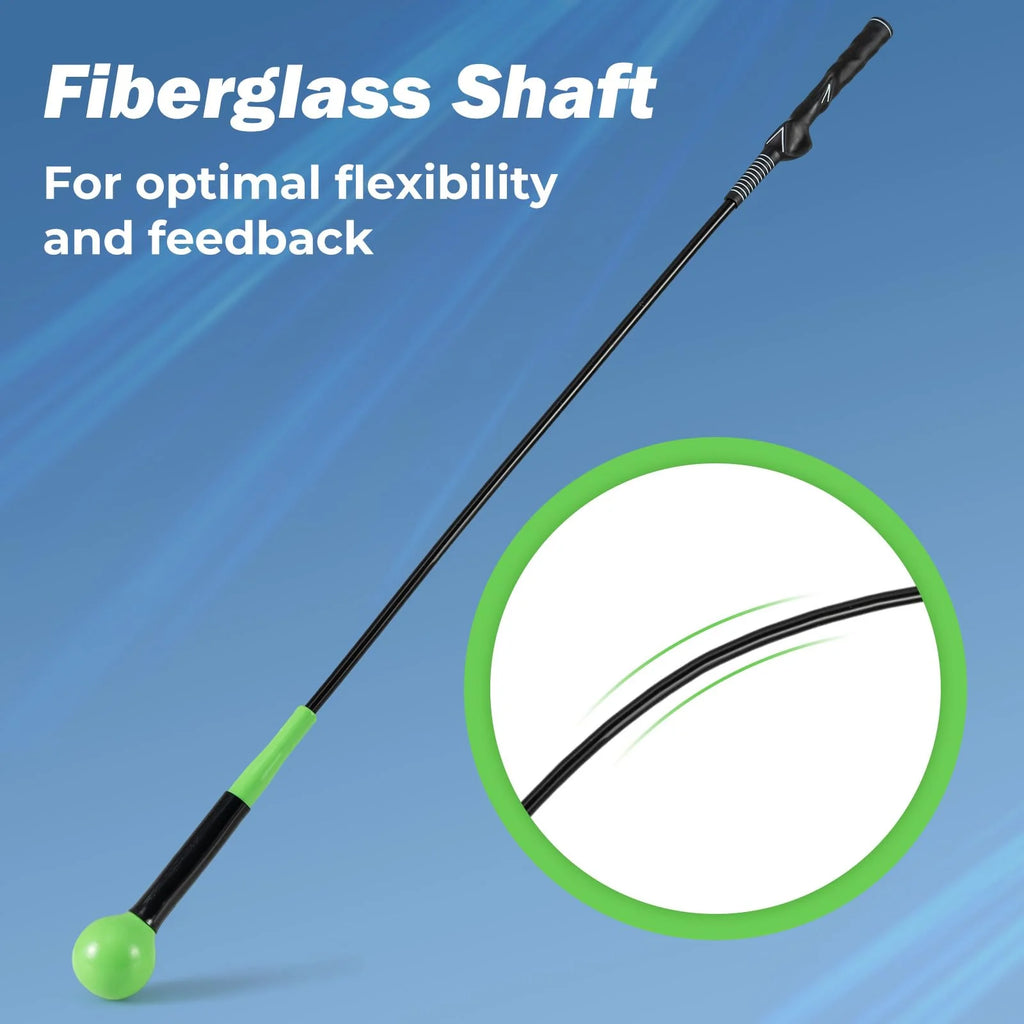 Tangkula Golf Swing Trainer 47"/40"/31.5" Warm-Up Golf Practice Training Aid with Weighted Head for Grip
