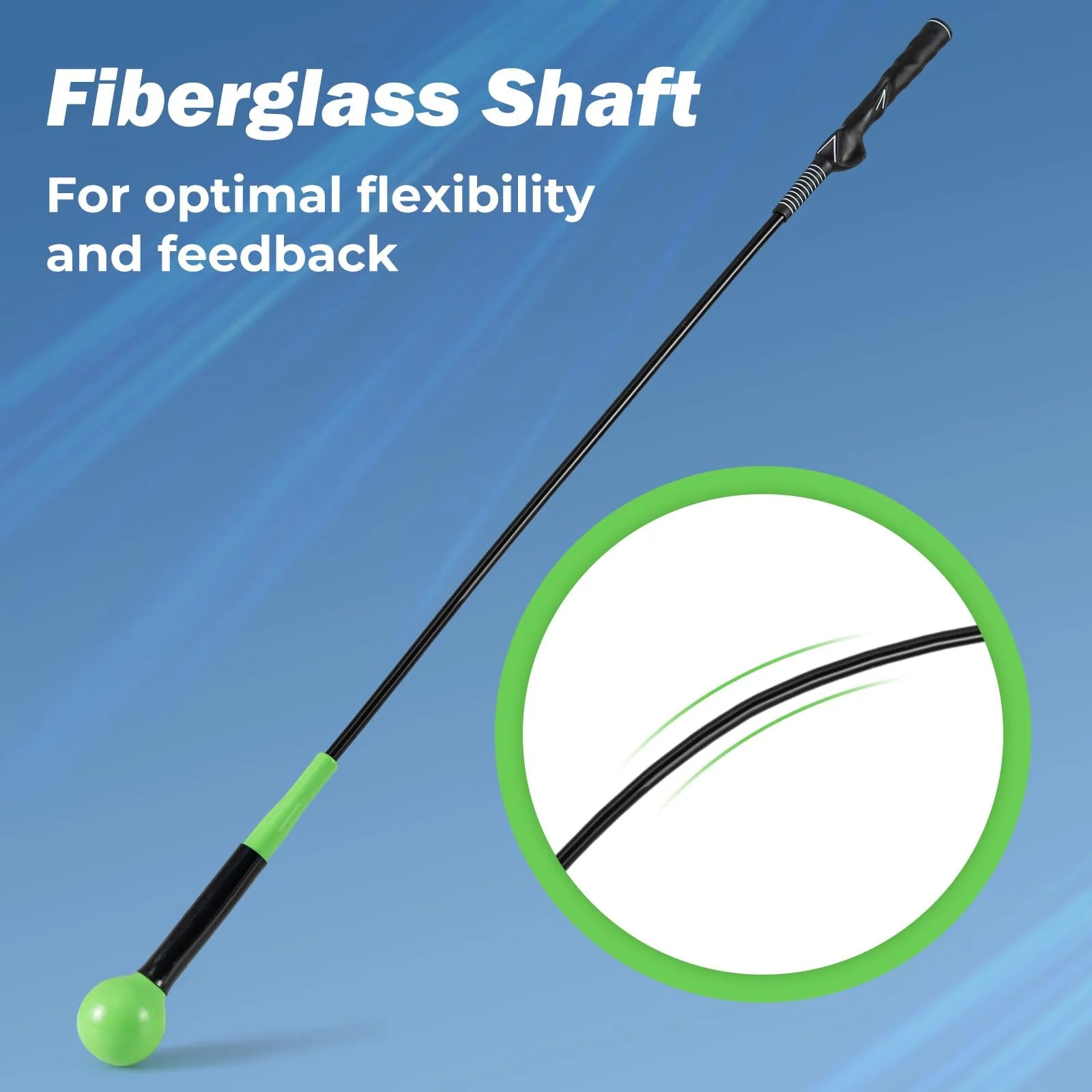 Tangkula Golf Swing Trainer 47"/40"/31.5" Warm-Up Golf Practice Training Aid with Weighted Head for Grip