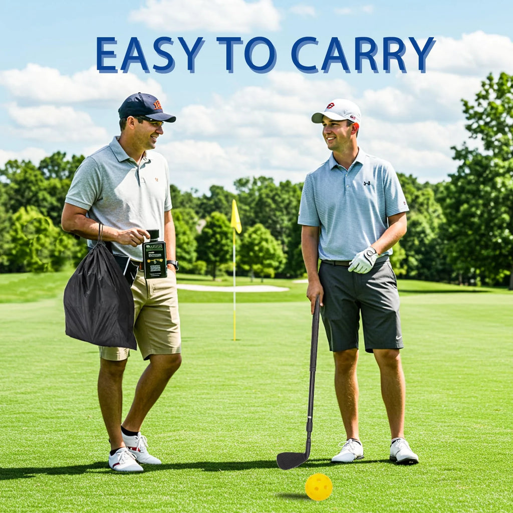 AECOJOY Bucket Yard Golf Game with Clubs 9 Hole Set Portable Low Tide Golf Game, Golf Chipping Games