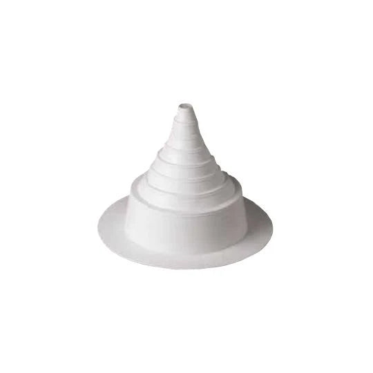 Mule-Hide PVC 3/4"–8" Molded Pipe Seal (White) – Roof Pipe Boot Flashing