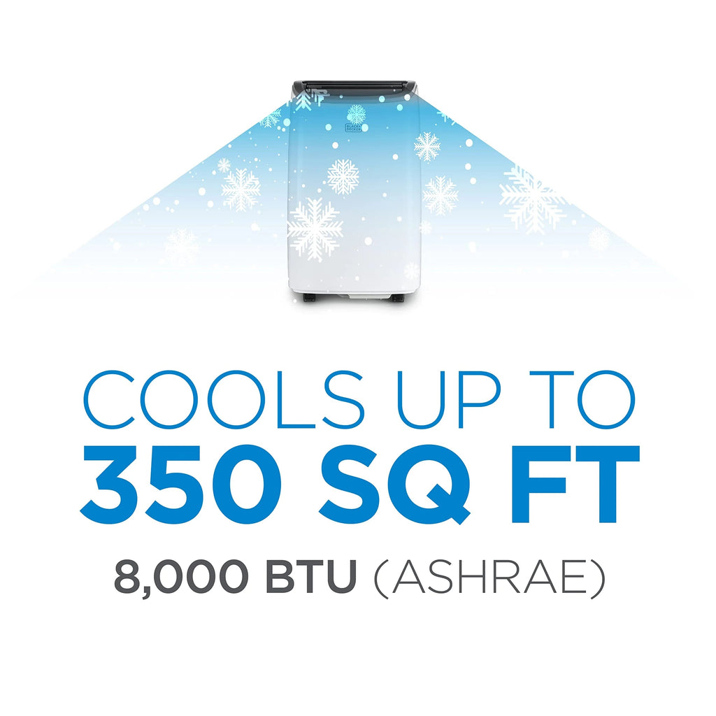 BLACK+DECKER 8000 BTU Portable Air Conditioner up to 350 Sq.Ft