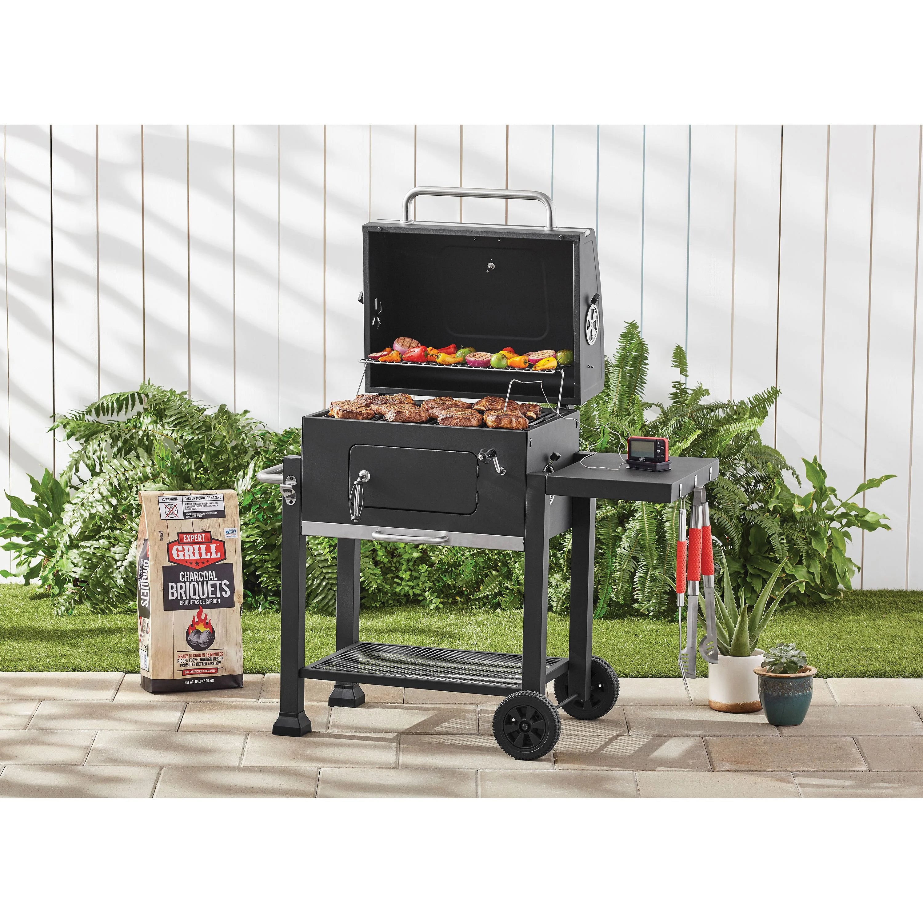 Expert Grill Heavy Duty 24 - Inch Charcoal Grill, Black