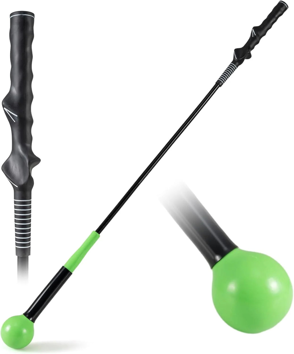 Tangkula Golf Swing Trainer 47"/40"/31.5" Warm-Up Golf Practice Training Aid with Weighted Head for Grip