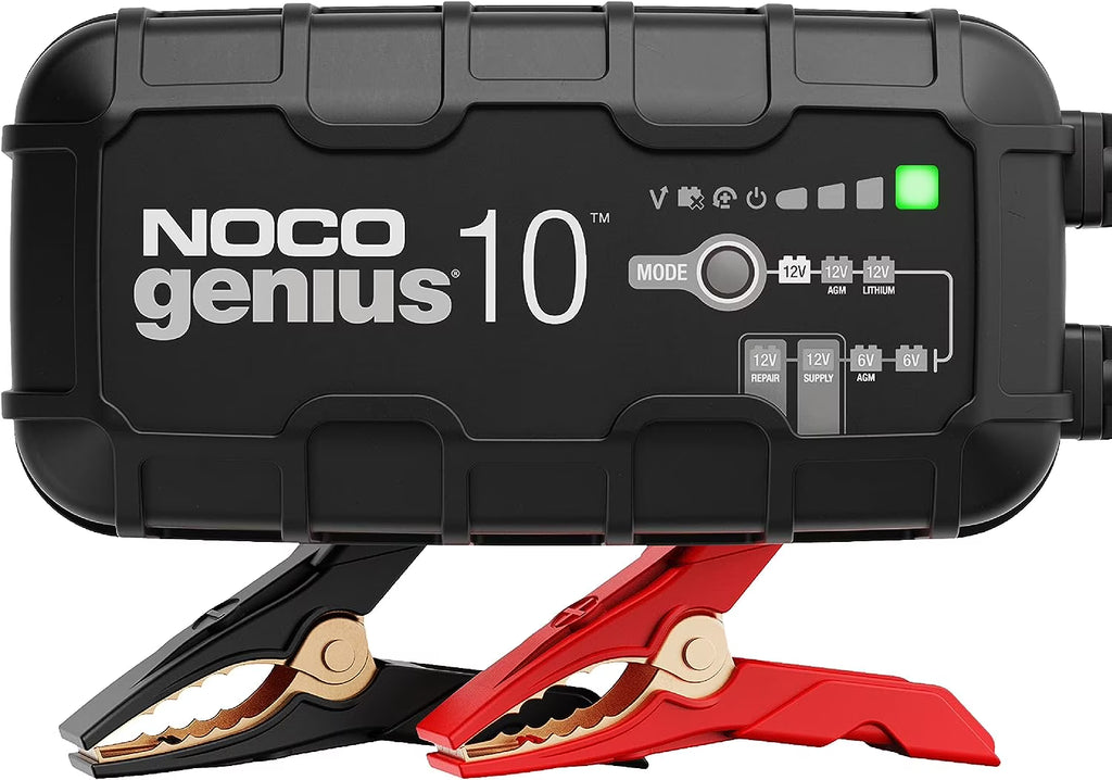 NOCO Genius10: 10A 6V/12V Smart Battery Charger, Maintainer and Desulfator