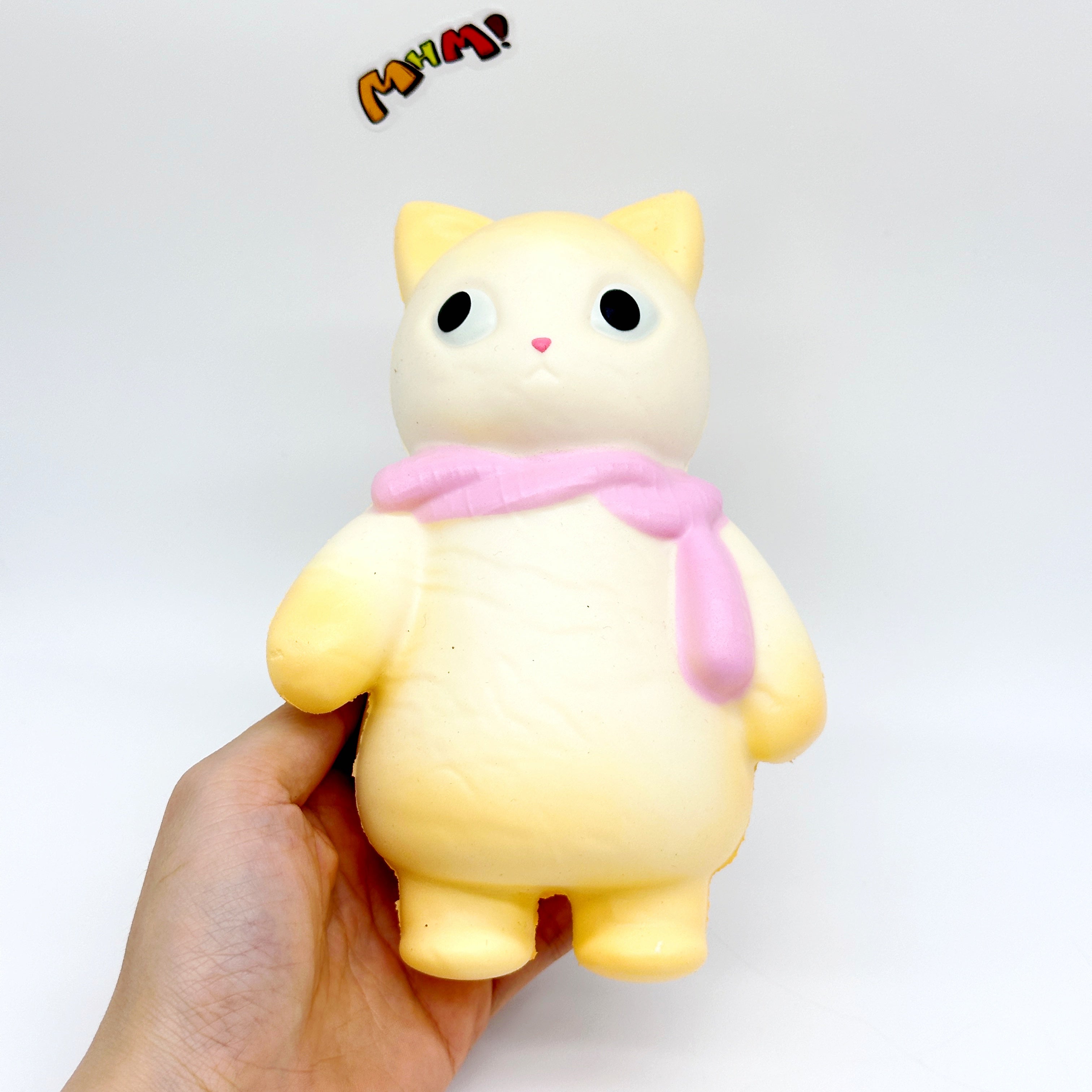 🐱🧣 Scarf Kitty Squishy - 4 Cute Cat Styles with Colorful Scarves Slow Rising Stress Relief Toy