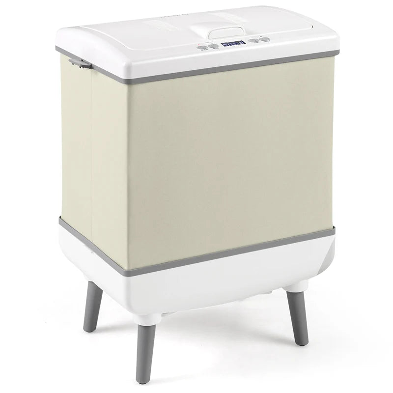 35L Large Towel Warmer Bucket for Bathroom, Foldable Blanket Warmer with Heat/Dry Modes, 24H Timer, Child Lock, Fits 3 Oversized 45"x70" Towels